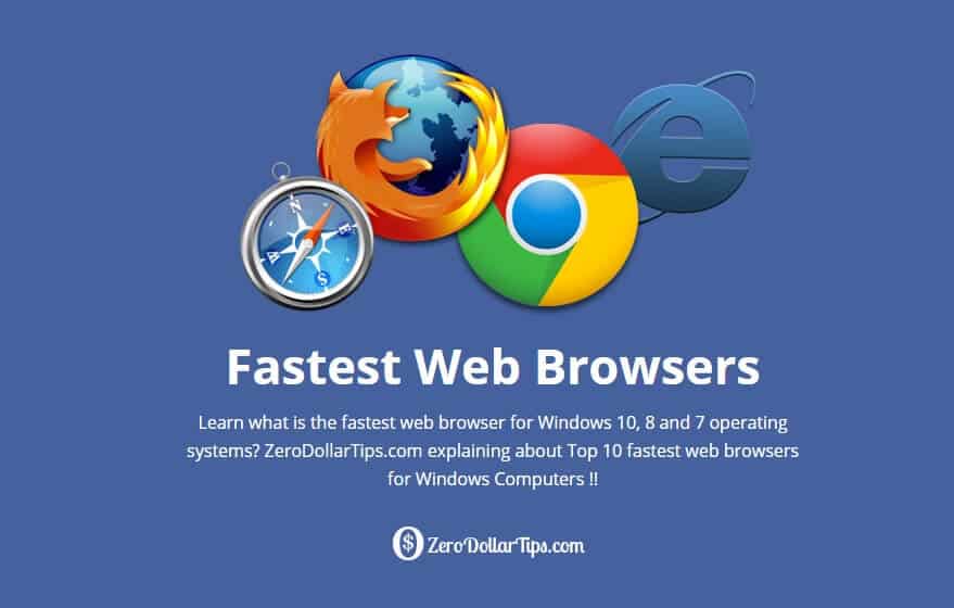 What is the Fastest Web for 8 and 7?