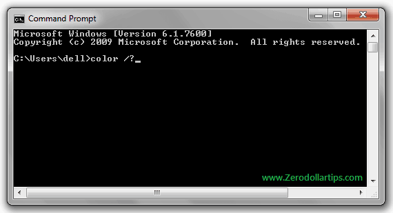 how to change font and color of windows command prompt