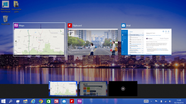 how to add multiple desktops to task view in windows 10