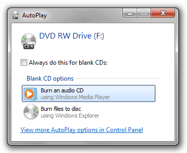 how to burn a cd/dvd on windows 7 without using software