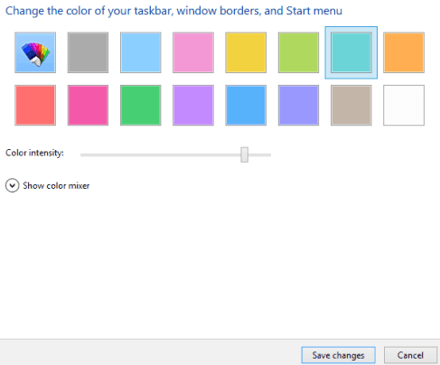 how to change color and size of windows 10 start menu