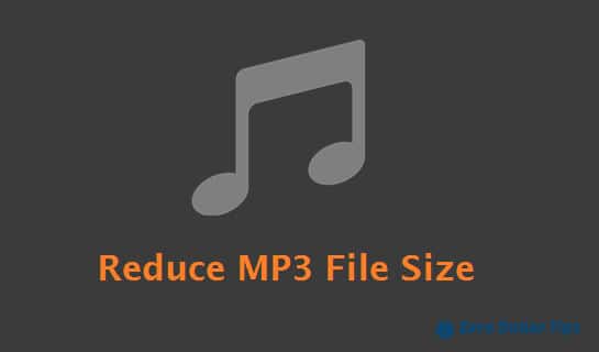 how to reduce mp3 file size in windows