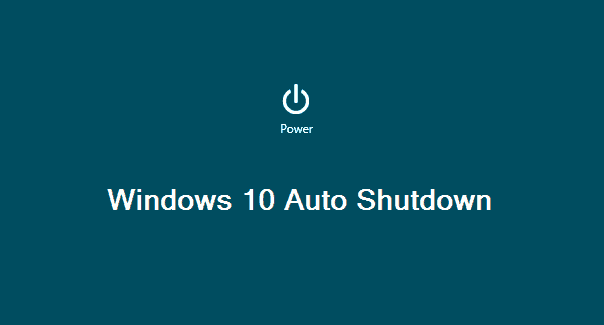 how to set auto shutdown in windows 10