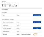 how much free space is my microsoft onedrive account