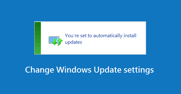 change windows update settings