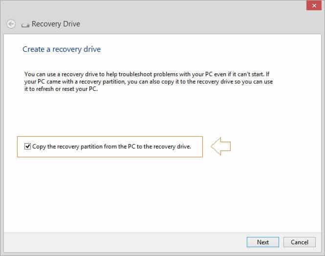 usb recovery drive