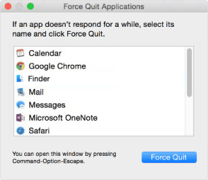 how to force close on mac os
