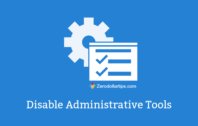 how to restrict administrative tools access in windows