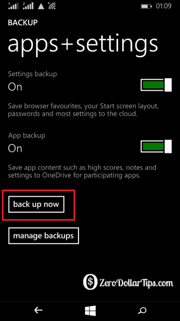 how to back up data