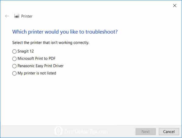 fix printer problems