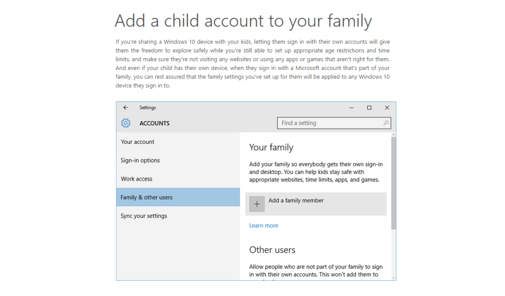 change child microsoft account password