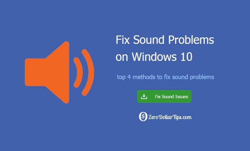 windows 10 sound problems