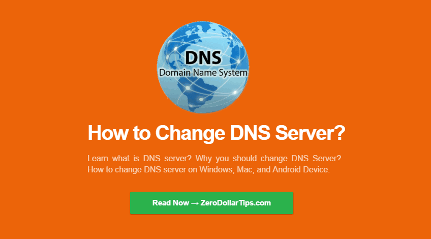 change dns server