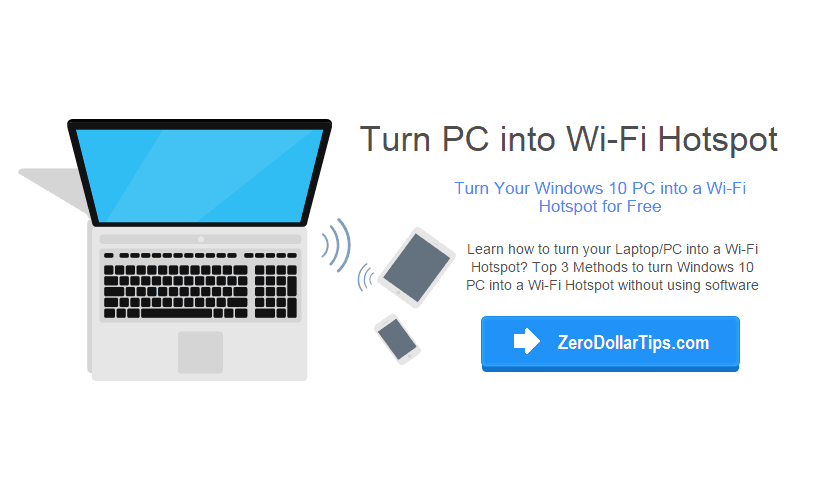 turn pc into wifi hotspot