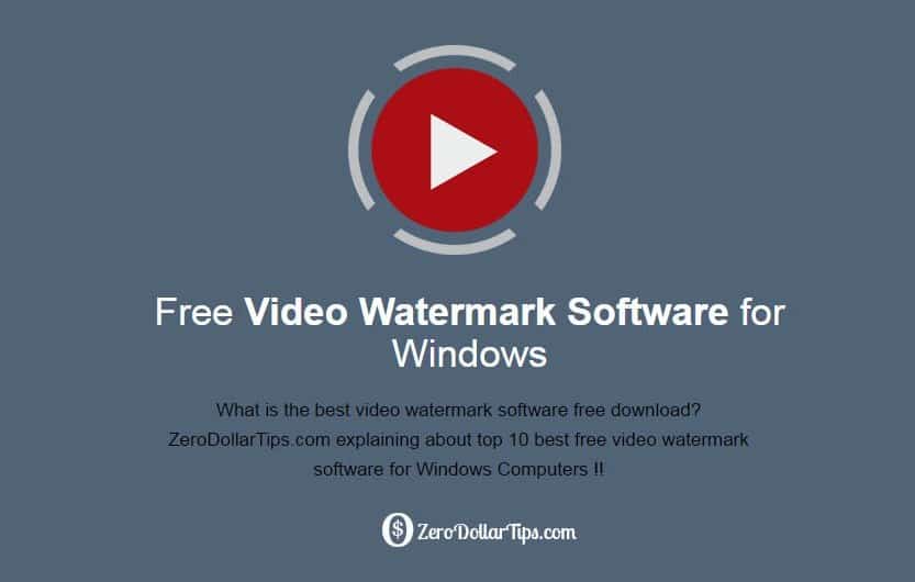 video watermark software