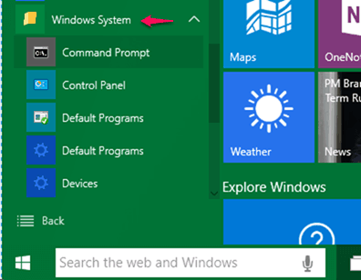 windows 10 command prompt with admin rights