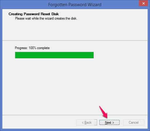 creating password reset disk windows 8