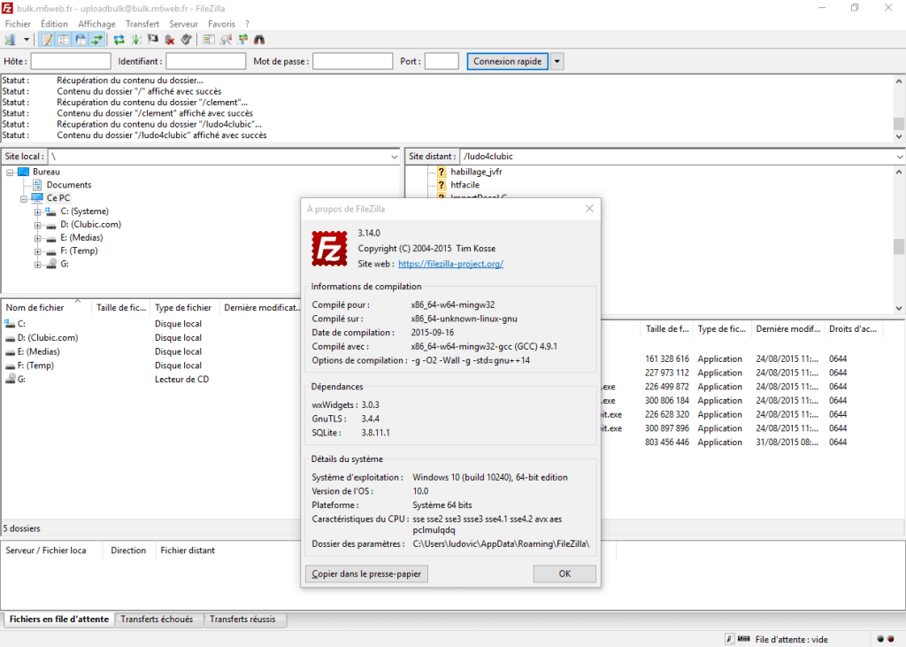 filezilla ftp client 3.9.0.2