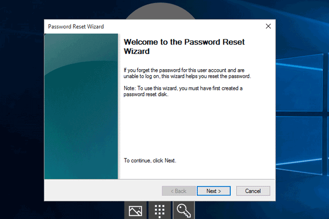 reset windows 10 password using password reset disk