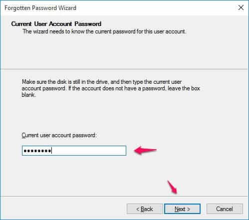 windows 10 password reset disk