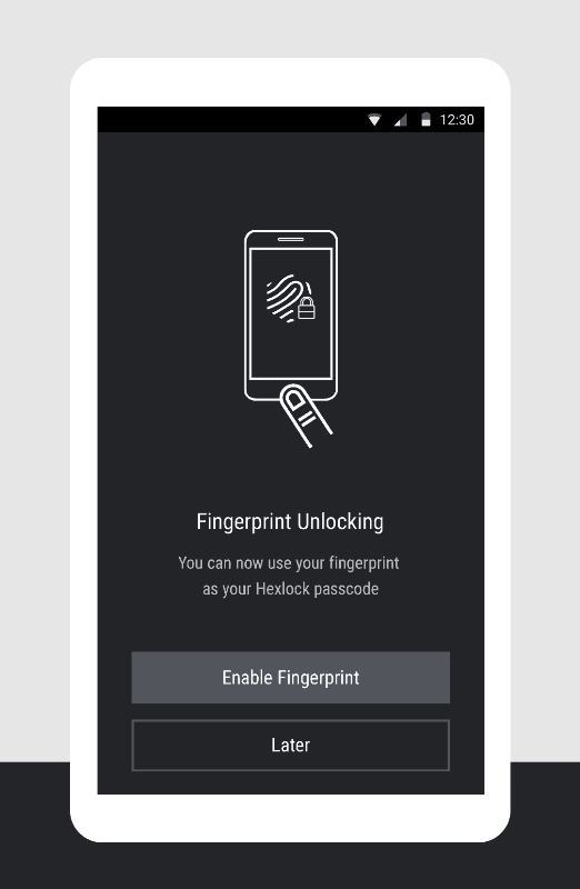 fingerprint unlocking