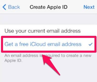 get a free icloud email address