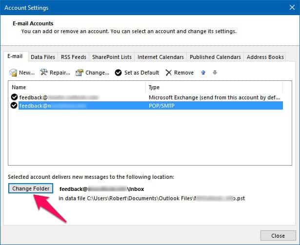 how to fix outlook data file cannot be accessed