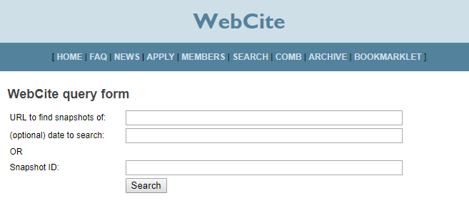 WebCite Archive