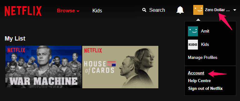 how to remove continue watching from netflix