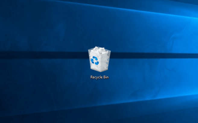 remove recycle bin from desktop
