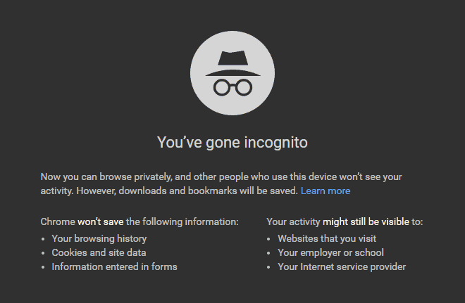 how to disable incognito mode in chrome
