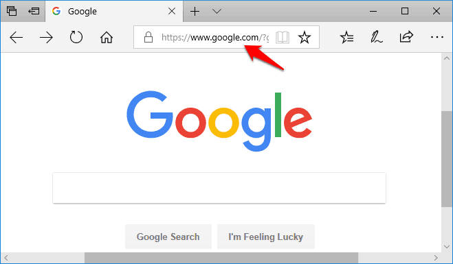 set google as homepage