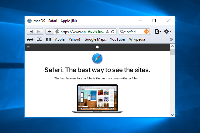 safari 5.1.7for windows 10