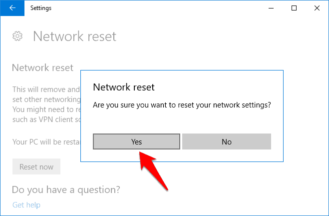 reinstall network devices