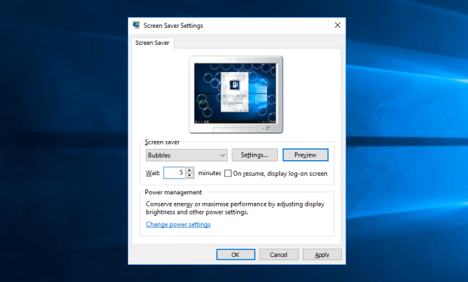 windows 10 screensaver not working