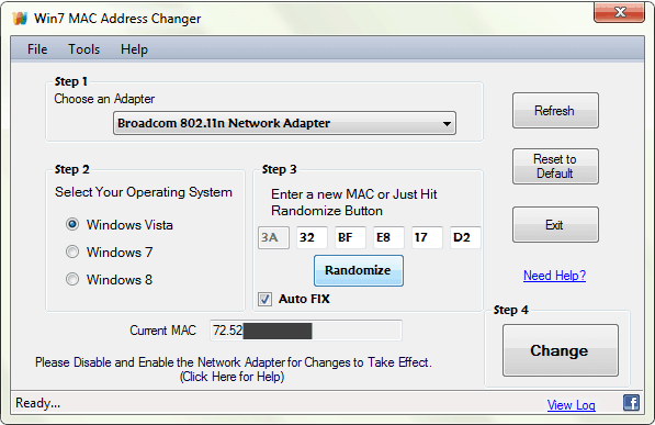 mac address changer software