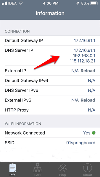 how to find dns servers mac