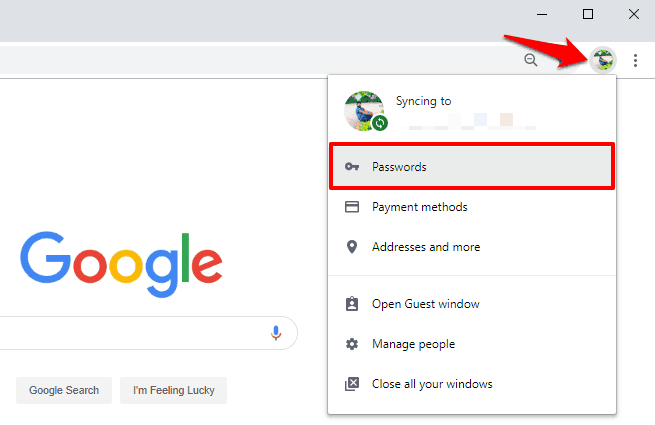 how do i delete google chrome saved passwords