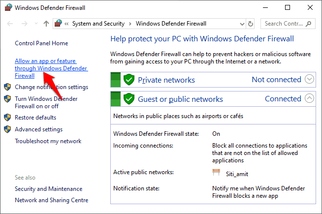 how to block programs from accessing the internet in windows 10