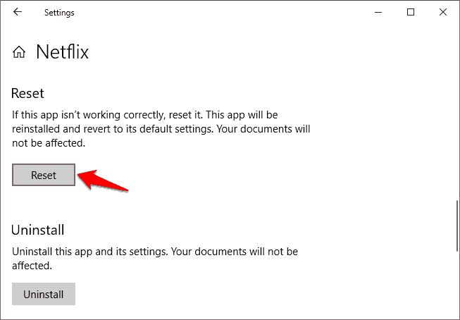 netflix app for windows 10 not starting up