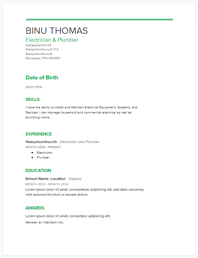 editable resume templates google docs