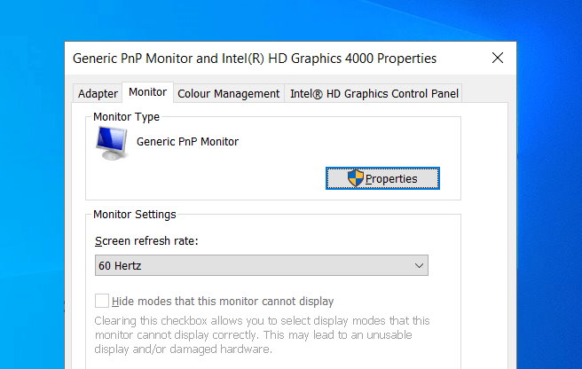 generic pnp monitor driver error windows 10