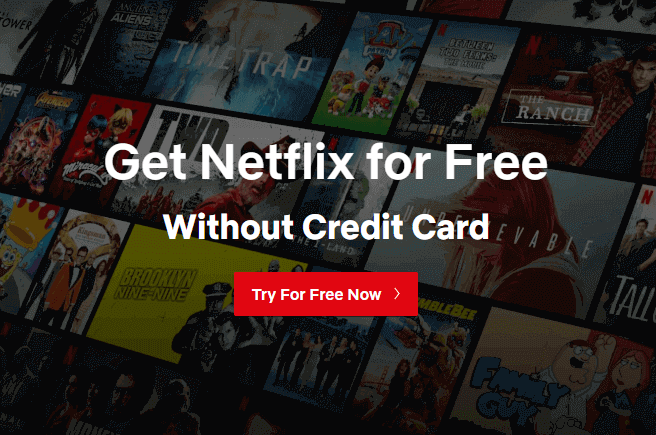 how to get netflix for free without credit card