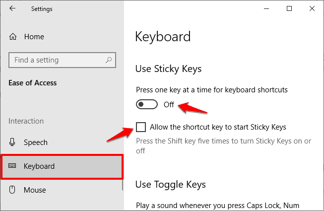 windows 10 keys get mixed up