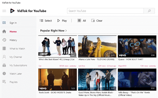 free download youtube app for windows 10