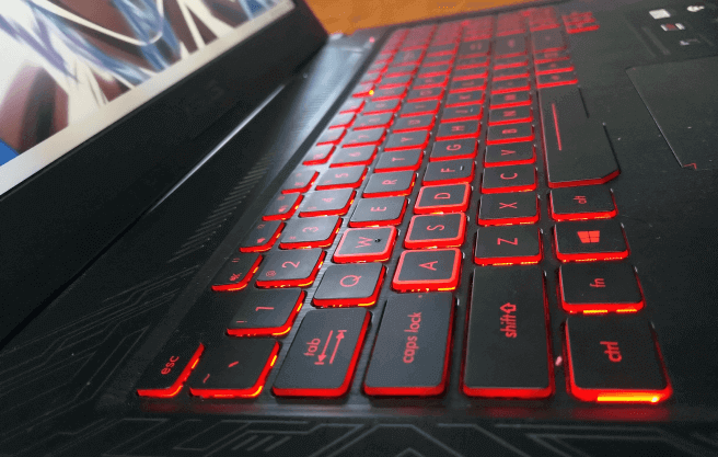 asus laptop lighted keyboard