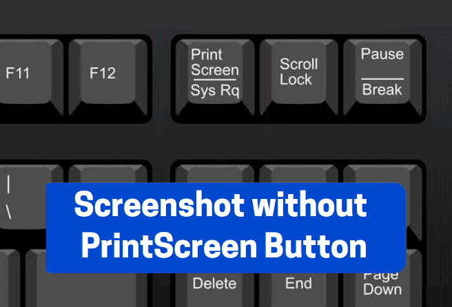 keyboard shortcut for print screen without printscreen button