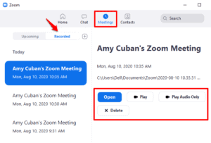 how to record a zoom meeting as the host