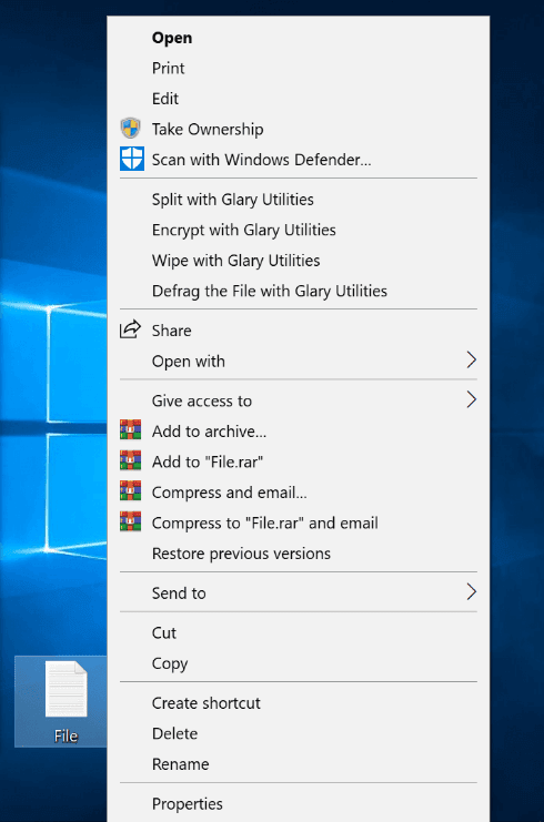 context menu editor for windows 10