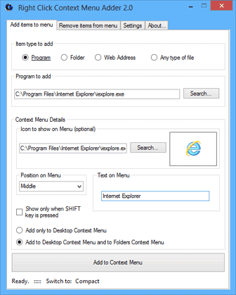 customize right click menu in windows 10